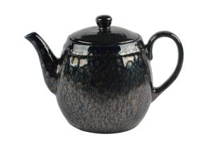 1300CC Ceramic Tea Coffee Set Teapot With Metallic Reactive Glaze