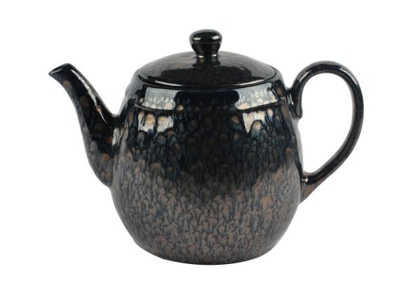 Quality 1300CC Ceramic Tea Coffee Set Teapot With Metallic Reactive Glaze for sale