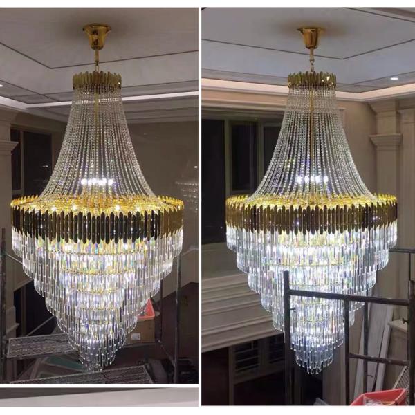 Led Crystal Chandelier For Living Dining Room Round Rectangle hotel lobby chandelier(WH-CY-239)