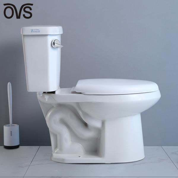 12 Rough In 2 Piece Elongated Toilet Wall Mounted 1.28 Gpf Commode