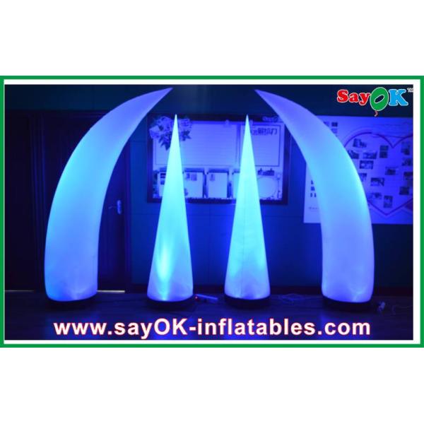Fashion Customized Inflatable LED Light Logo Printing With Air Blower