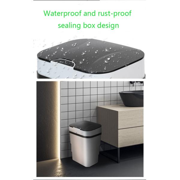 Household Induction Toilet with Cover Living Room Toilet Creative Automatic Electric Open Cover Intelligent Folding Trash Can