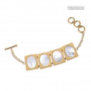 China 16cm Shell Pendant Jewelry Lush White Fritillary Inlaid Hanging Buckle Bangle Bracelet wholesale