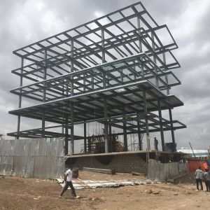 China Prefabricated Steel Fabrication Buildings Q355b Q235b Steel Prefab Buildings wholesale