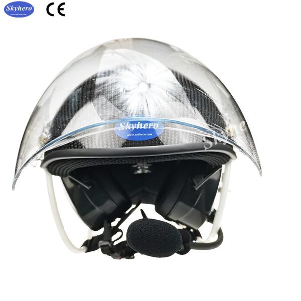 Carbon Fiber Active Noise Reduction Paramotor Helmet With Full Headset Factory Directly Sale Powered Paragliding Helmet