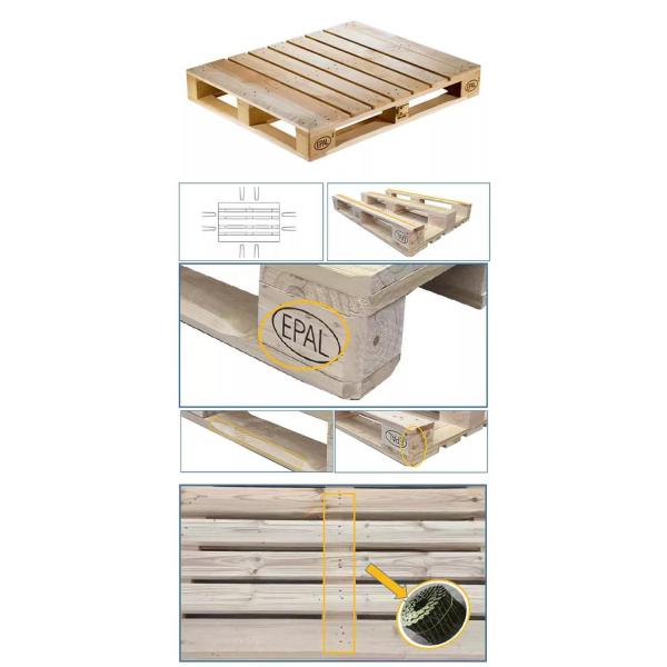 Single Face Wooden Shipping Pallets Insulation Wood Boards Pallets Solid Wood Pallet