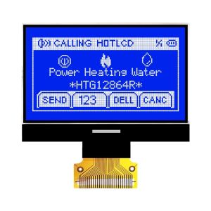 China Graphic 128X64 COG LCD Module ST7565R Positive Gray Reflective wholesale