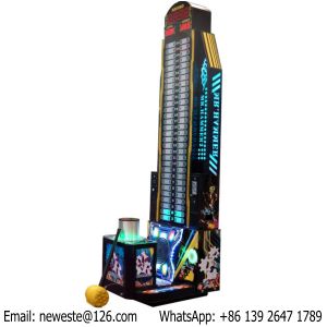 Testing Strength Coin Operated Electronic Hammer Hitting Redemption Tickets Game