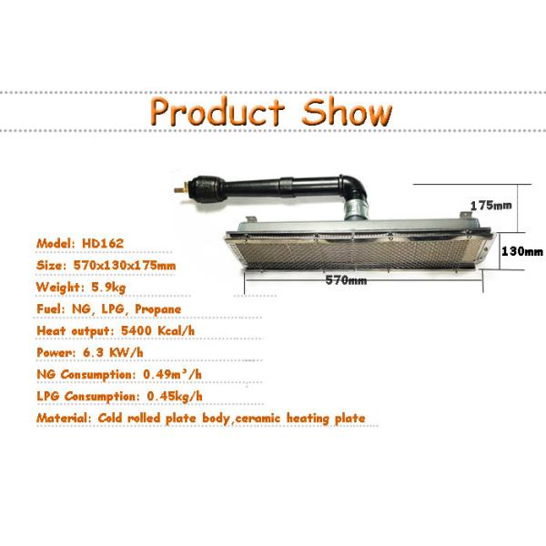 Industrial NG LPG Powder Coating Oven Gas Burner Energy Saving High Efficiency