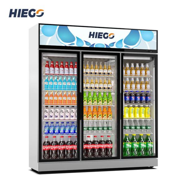 Quality Automatic Defrost 3/4 Glass Door Refrigerator Upright Display Cooler for sale