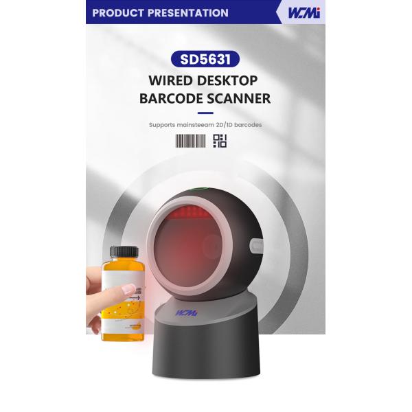 A SD5631 Omnidirectional Scanners 2D Desktop Barcode Scanner Bar Code Reader Qr Code Scanner