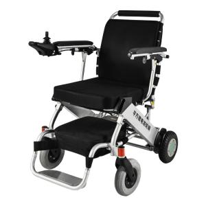 China Lithium Battery 18KG Classic Foldable Electric Wheelchair For Elderly wholesale