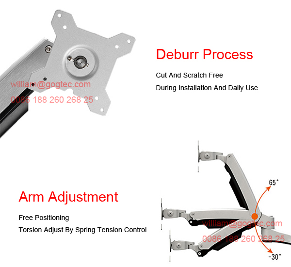 Robot arm mini pico portable projector bracket lift mount support universal head wallmount