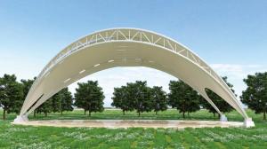 China Modern Tensile Fabric Canopy ETFE Membrane Fabric Roof Shade Structure on sale