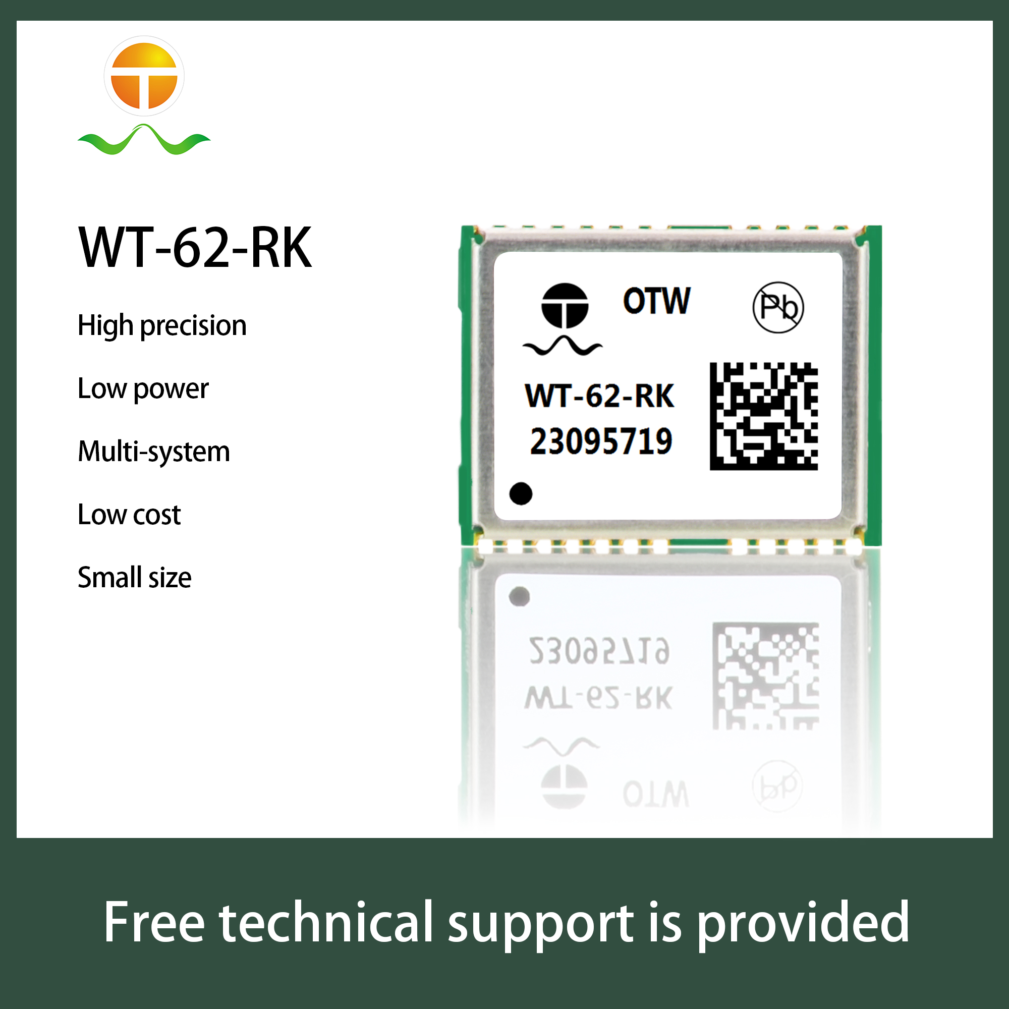 OTW WT-62-RK GNSS RTK Module GPS+GLONASS+GALILEO+BDS