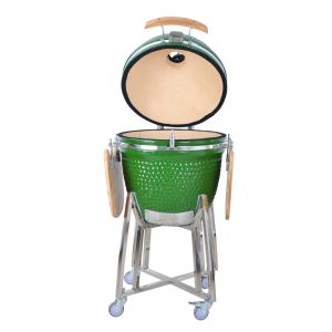 China Egg Shaped Porcelain Enameled 15 Kamado Grill wholesale