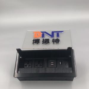 China Customized USB charging cable grommet computer tabletop socket box with with bottom weld connector wholesale