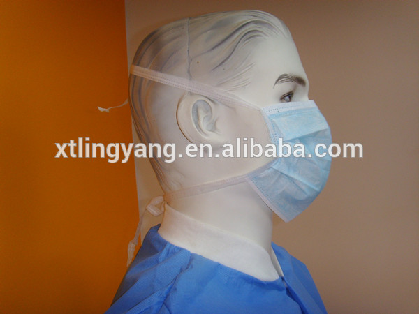 Disposable non-woven face mask