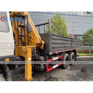 Dongfeng 6x4 Cargo Truck Mounted Folding Boom Crane 12tons