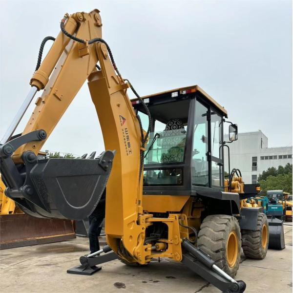 Landscaping Used Backhoe Loader Lingong SDLG LGB680 8 Ton