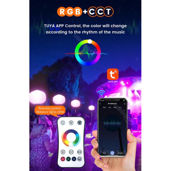 200W Mobile Lighting Tower Colorful Lighted Balloons For Party Event