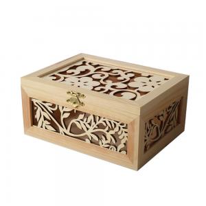 China Custom Logo Natural Wooden Gift Packaging Box Engraved Sustainable on sale
