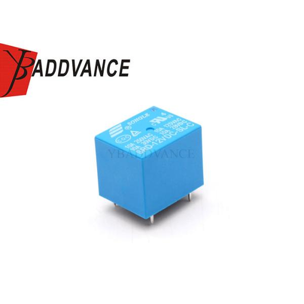 Mini 12V DC 250VAC 10A 5 Pin Blue Automotive Songle Electric Power Relay SRD-12VDC-SL-C