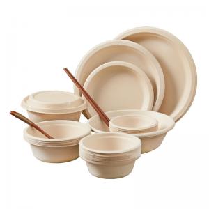 China 100% Biodegradable Disposable Soup Bowls With Lids 12oz 18oz 24oz wholesale
