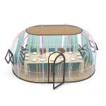 Length 4m Igloo Bubble Tent Anti Noise Transparent Igloo Tent