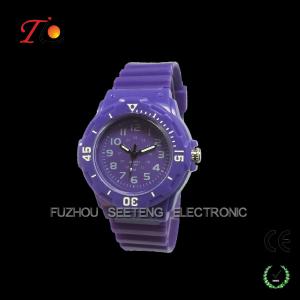 China low price and colorful watch with  PVC strap and cartono pattern as children watches on sale