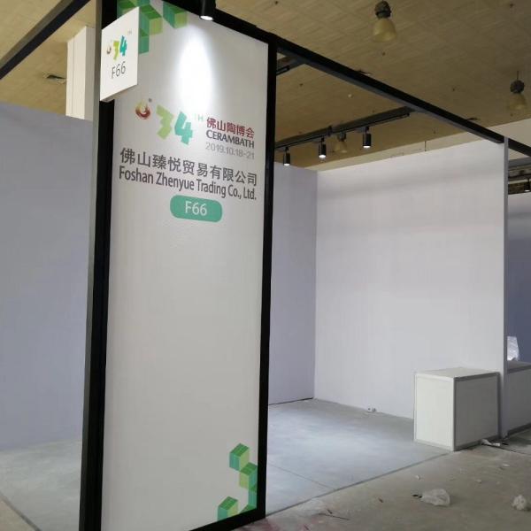Counters of exhibition booth, counters for tradeshow stand, folding portable counter folded free of tool