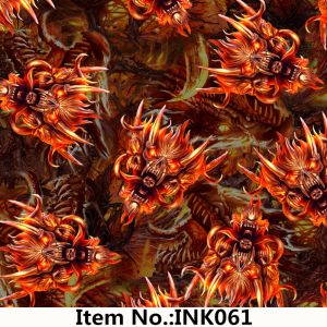 China INK061 WIKI Fire Pattern Water Transfer Hydro Dipping Film Rolls wholesale