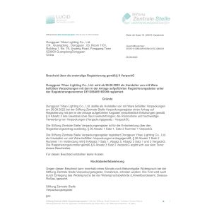 Dongguan Yihao lighting Co., LTD Certifications