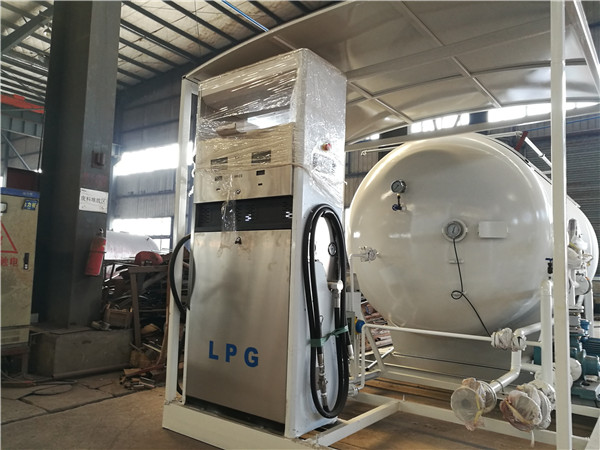 LPG Propane Butane Gas Tank , Q345R Carbon Steel Gas Filling Plant With Dispenser