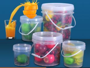 China PP/HDPE Plastic Food Bucket With Printing IML Or Thermal Transfer Or Screen Printing wholesale
