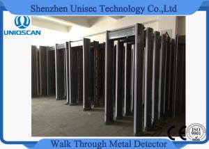 China Gray Pass Through Metal Detector , Multi Zone Metal Detector IP65 Protection wholesale
