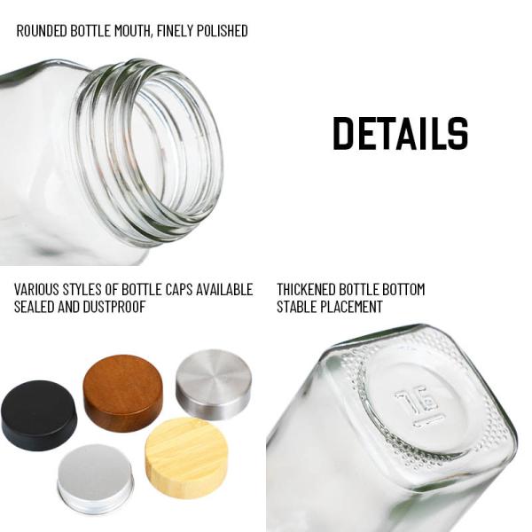 Bulk Food-Grade Glass Jars|Commercial-Grade Airtight Seals|OEM Solutions|Bulk Storage Jars Solutions