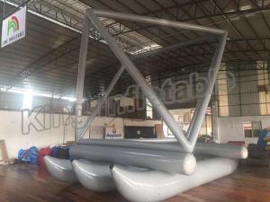 China Special Design Grey Inflatable Fly Fishing Boats For Sailing Games Use wholesale