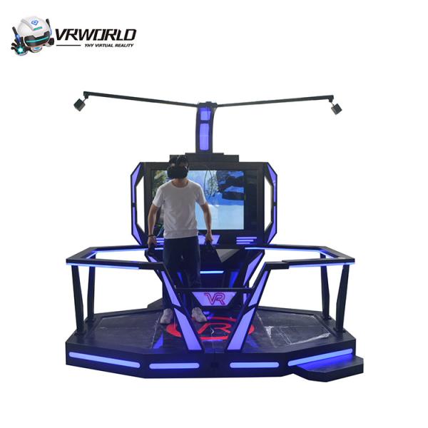 Quality Single Player VR Shooting Simulator HTC VR Walking Platform With 55 Inch Display for sale
