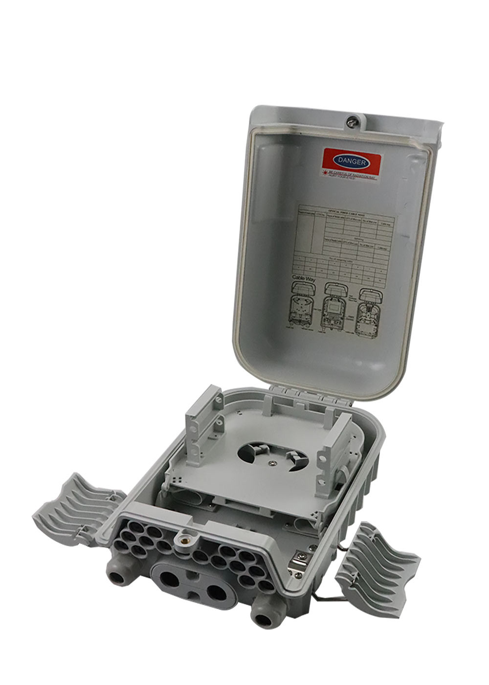 16C FTTH Fiber Optic Distribution Box SC LC Optical Adapter
