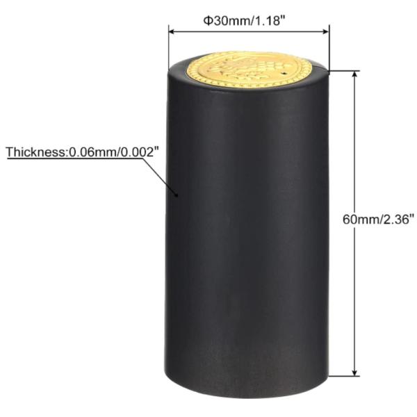 Shrink Wrap Wine Capsules Customized Clear PVC Heat Shrink Capsules for Bottle Glass