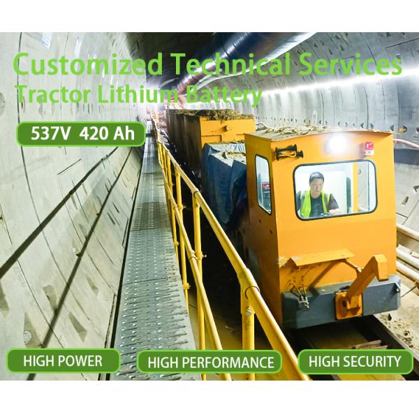 Electric Tractor Mining Cart Batteries 537V 420Ah Lipo4 Battery Pack With Built In BMS For Industrial Material Handling Equipment