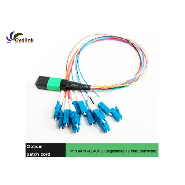 12 Cores MPO-LC/UPC SM OM3 Fiber Patch Cord