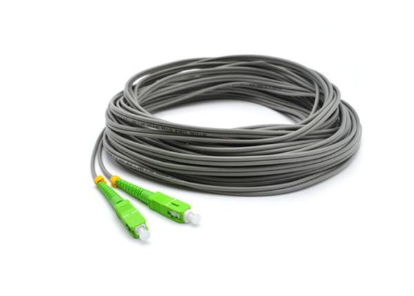 Quality SC / APC Optical Fiber Pigtail Single Mode Simplex 2 Core 50M With LSZH Jacket for sale