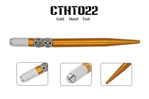 China Aluminum Gold Permanent Makeup Microblading Pen Microblading Manual Pen wholesale