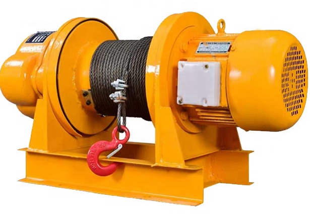 8m/Min Pulling 1500kg Construction Lift 1000kg Electric Rope Winch With Wireless Remote Control