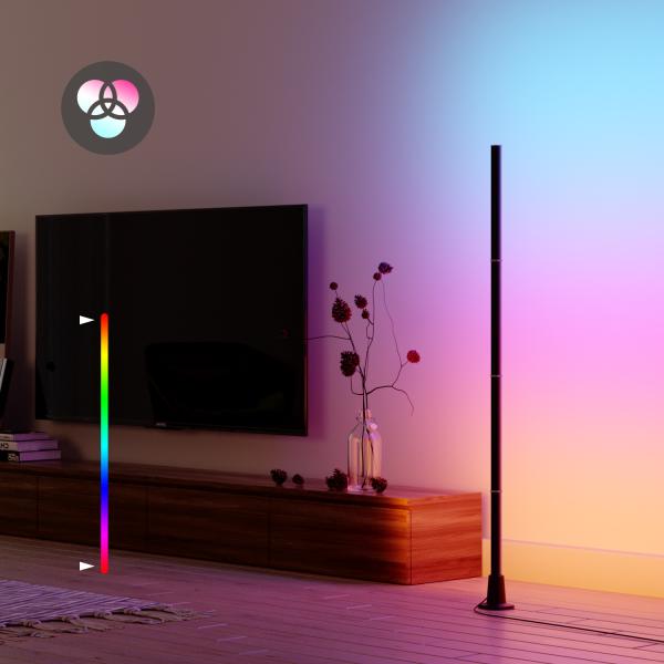 Quality DIY Mode RGB Led Corner Floor Lamp Color Changing Music Sync for sale