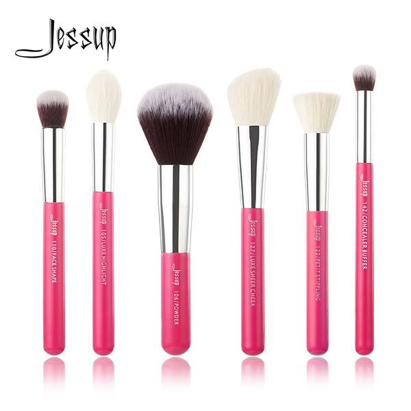 Quality Antibacterial Face Makeup Brush Set Natural Hair Home Use for sale