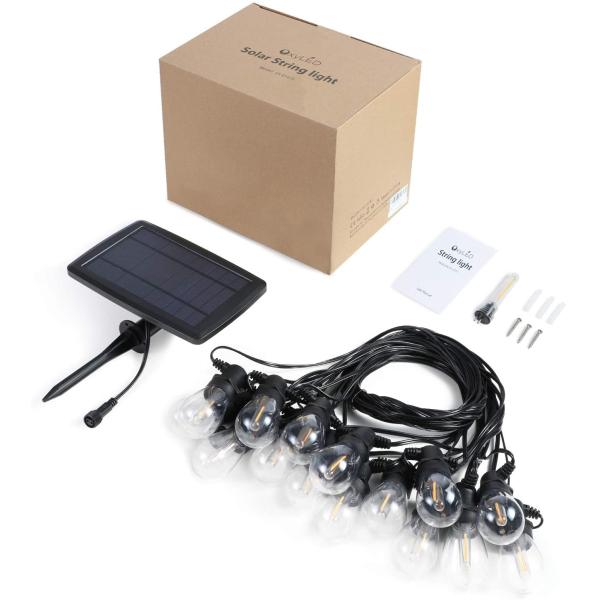 E12 IP65 49FT Outdoor Hanging Light Bulbs With 16 LED S14 Bulbs