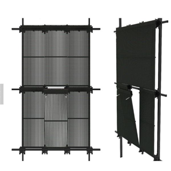 Quality Ultra Thin Outdoor Transparent LED Display 7.8-10mm Cabinet Curtain Decoration for sale